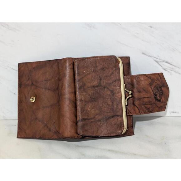 Buxton Vintage Brown Leather Wallet - Stylish and Functional Deadstock - Picture 7 of 9